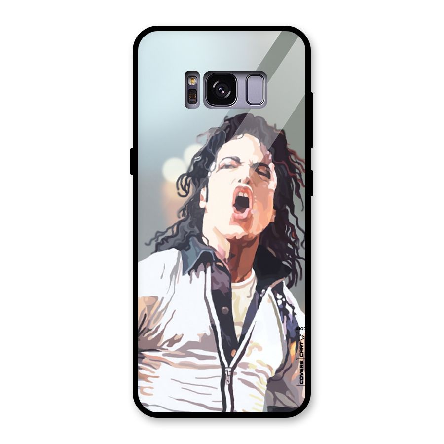 The Legend Michael Jackson Glass Back Case for Galaxy S8