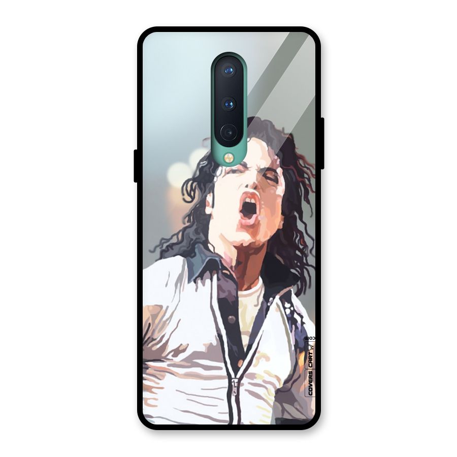 The Legend Michael Jackson Glass Back Case for OnePlus 8