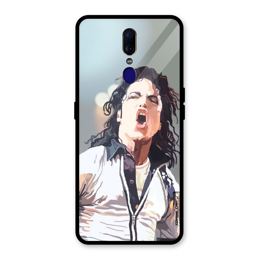 The Legend Michael Jackson Glass Back Case for Oppo F11