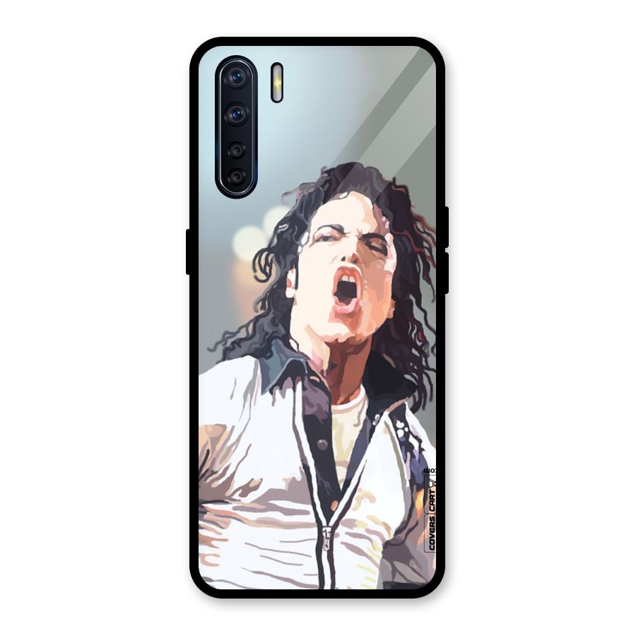 The Legend Michael Jackson Glass Back Case for Oppo F15