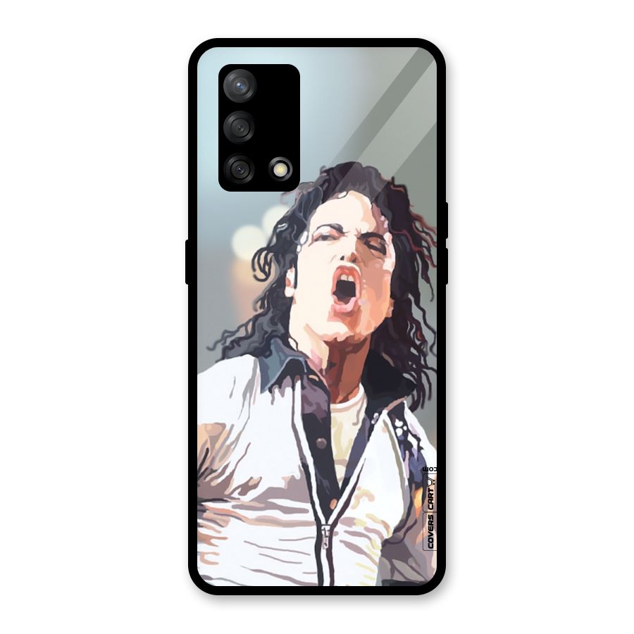 The Legend Michael Jackson Glass Back Case for Oppo F19
