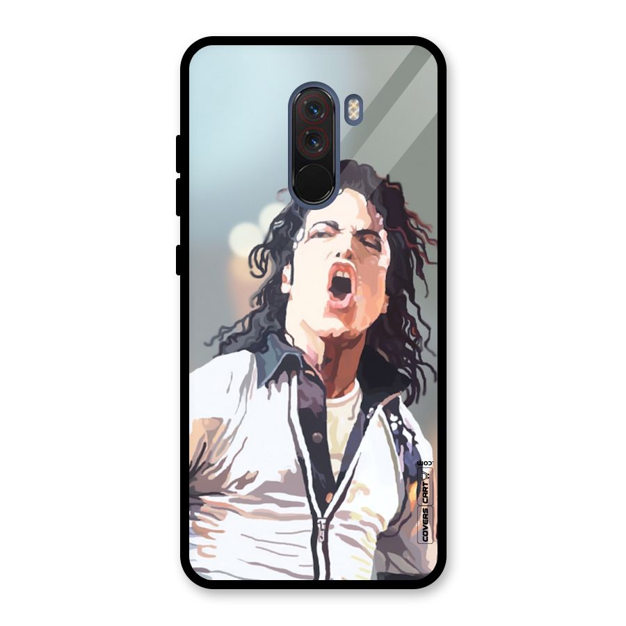 The Legend Michael Jackson Glass Back Case for Poco F1