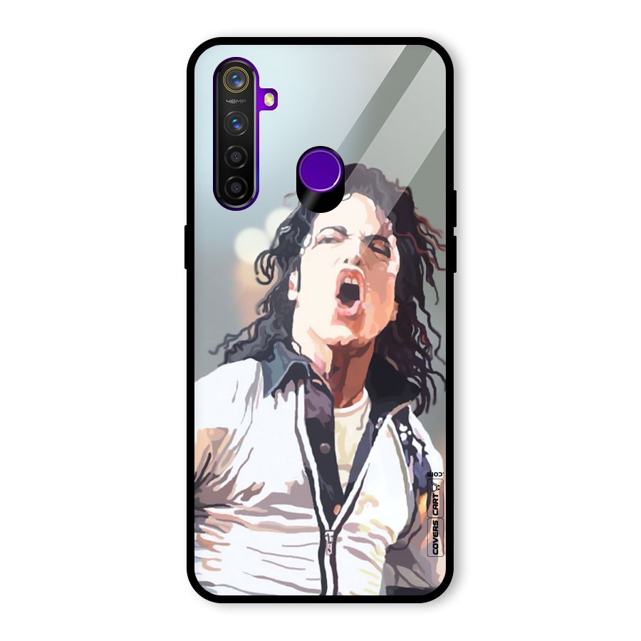 The Legend Michael Jackson Glass Back Case for Realme 5 Pro