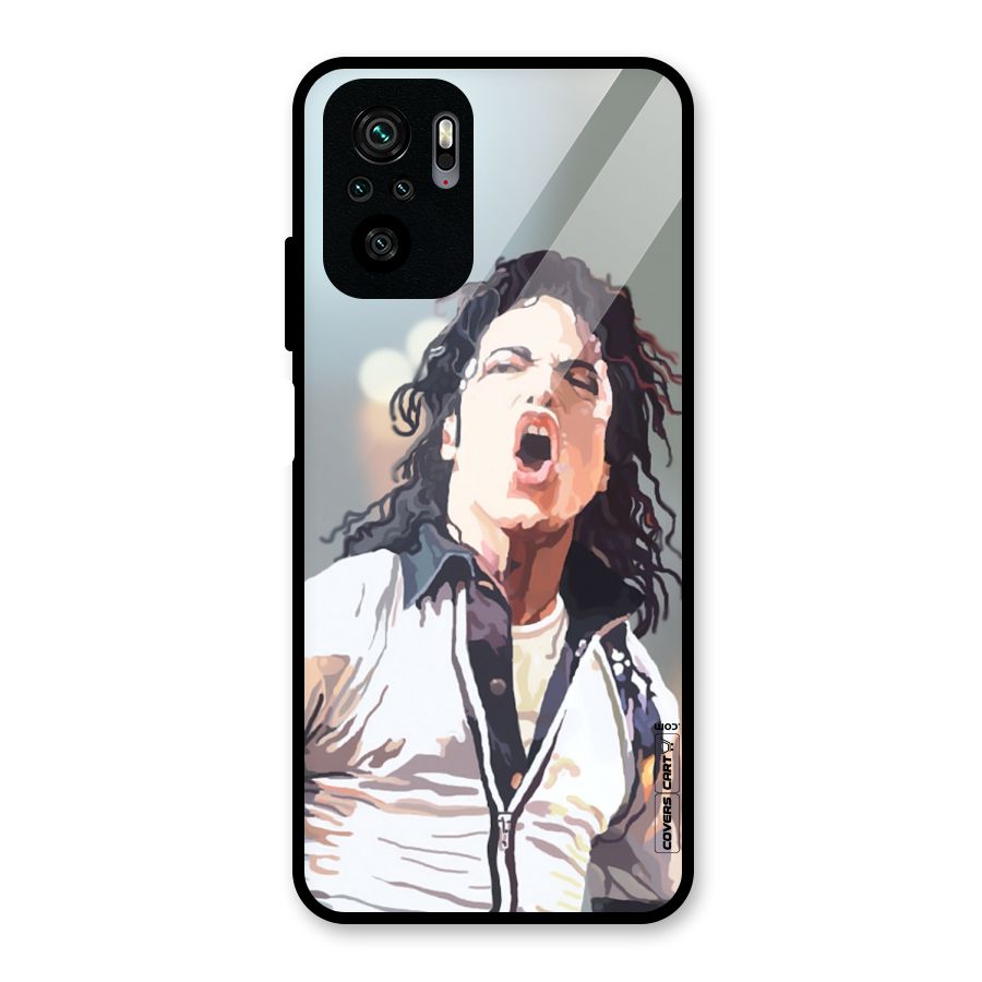 The Legend Michael Jackson Glass Back Case for Redmi Note 10S