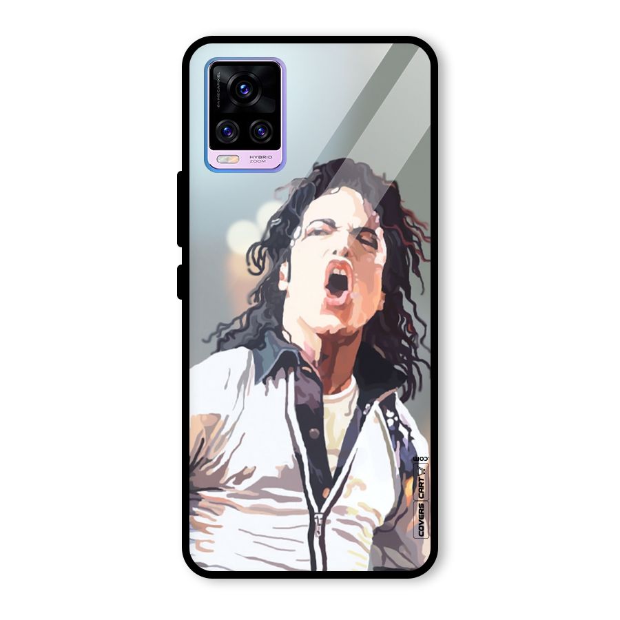 The Legend Michael Jackson Glass Back Case for Vivo V20 Pro