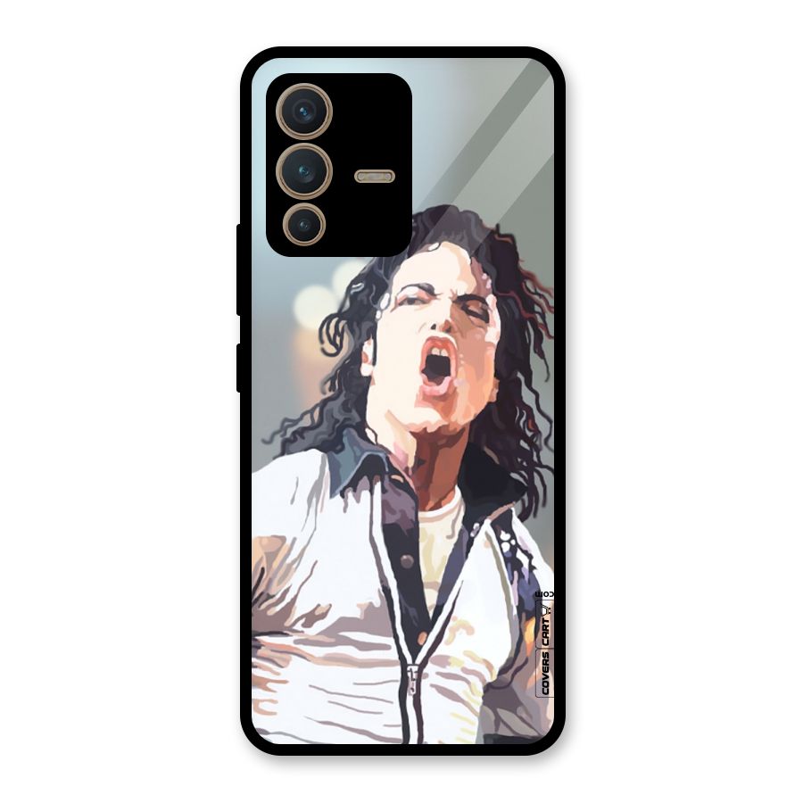 The Legend Michael Jackson Glass Back Case for Vivo V23 5G