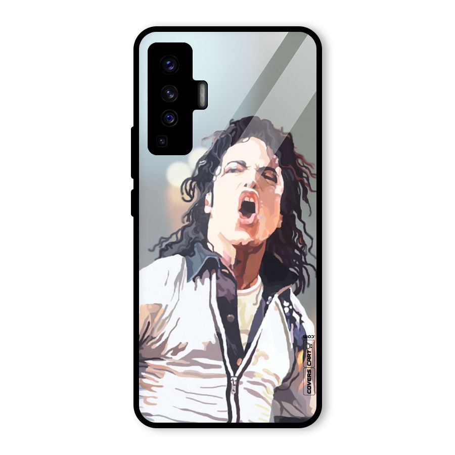 The Legend Michael Jackson Glass Back Case for Vivo X50