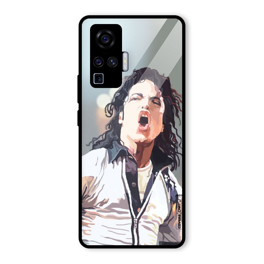 The Legend Michael Jackson Glass Back Case for Vivo X50 Pro