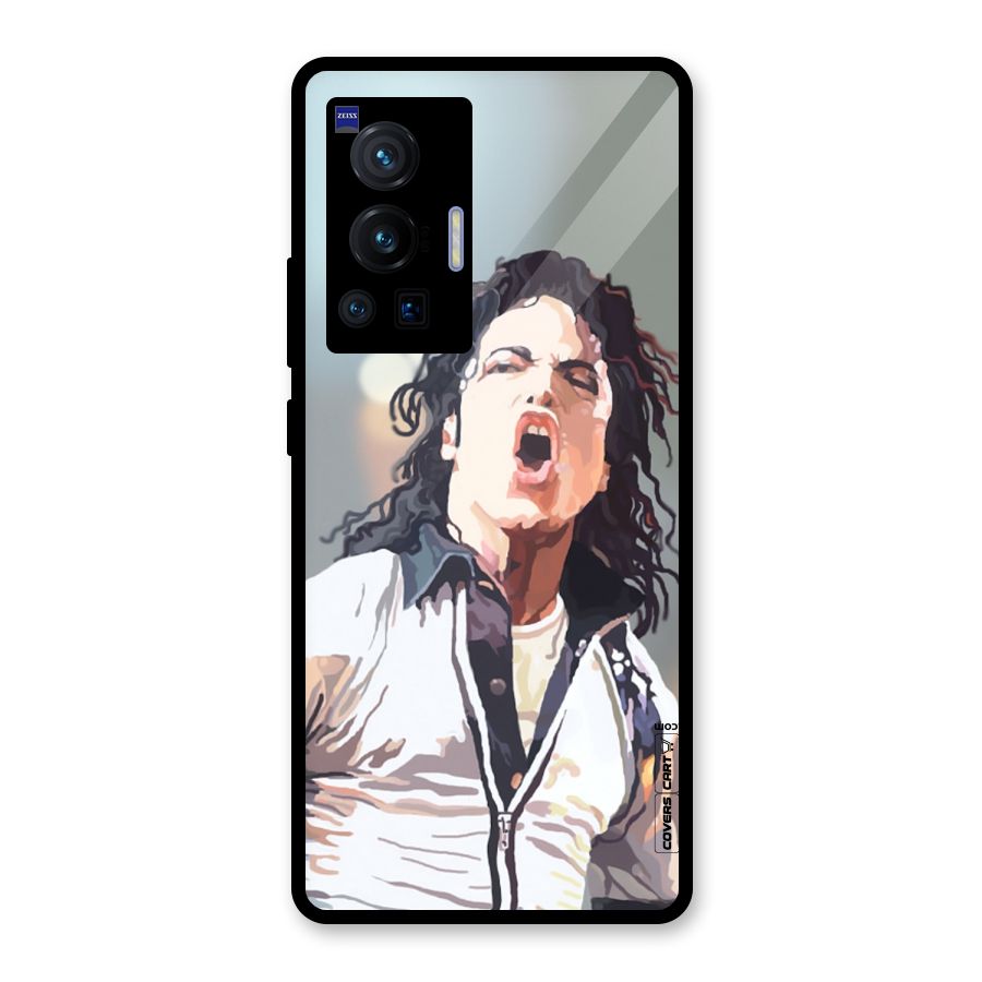 The Legend Michael Jackson Glass Back Case for Vivo X70 Pro