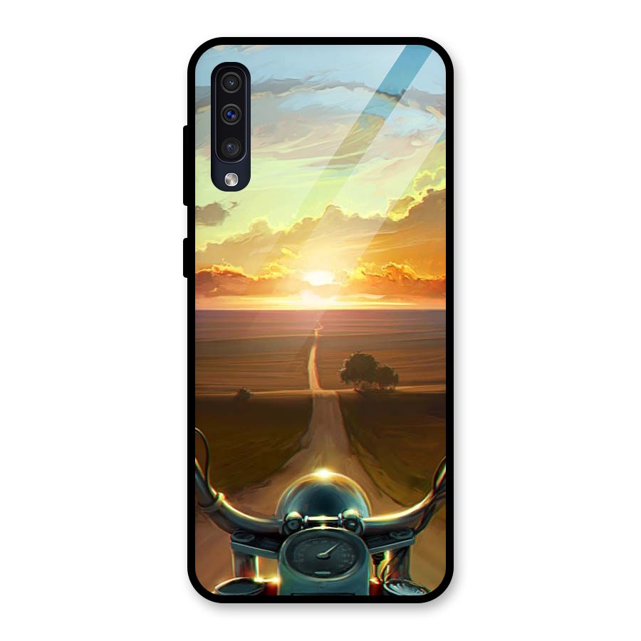The Long Ride Glass Back Case for Galaxy A50