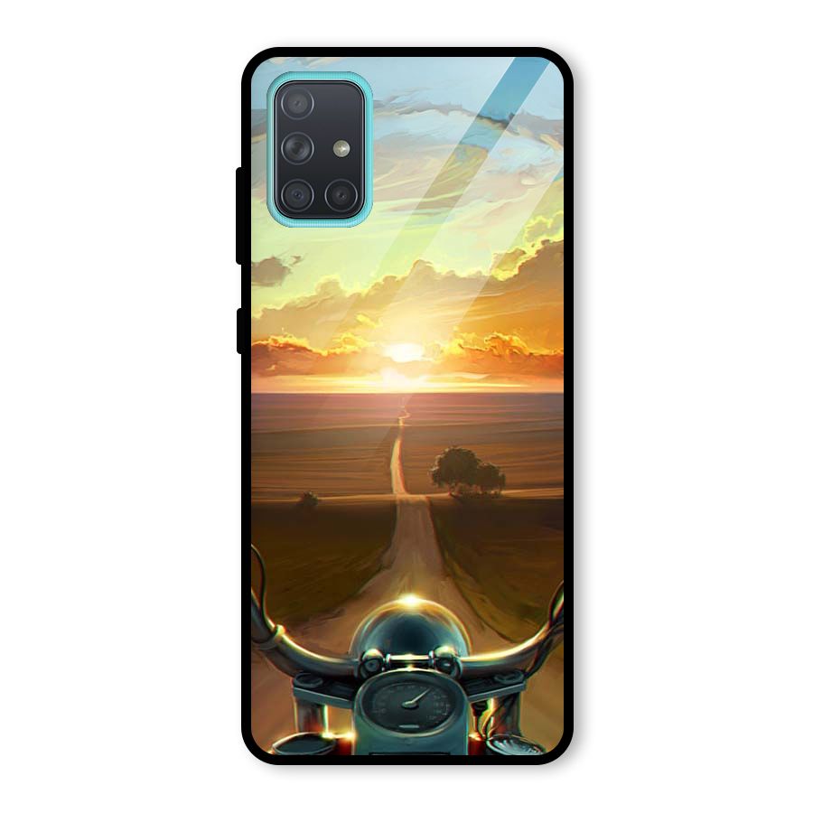 The Long Ride Glass Back Case for Galaxy A71