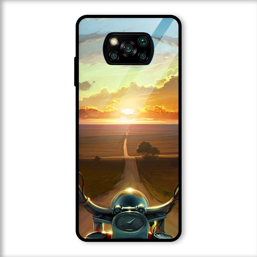 The Long Ride Glass Back Case for Poco X3