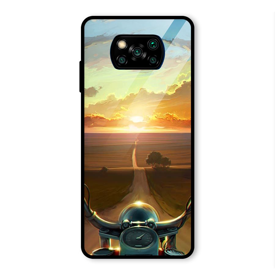The Long Ride Glass Back Case for Poco X3 Pro
