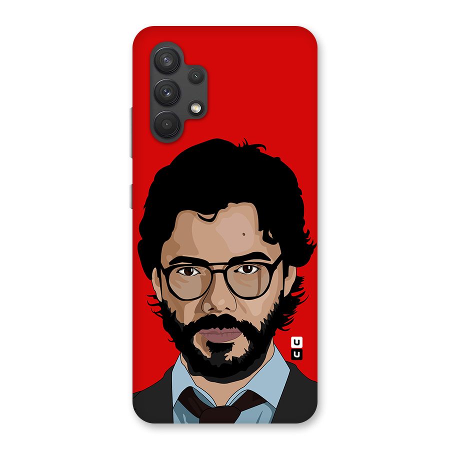 The Professor Illustration Art Back Case for Galaxy A32