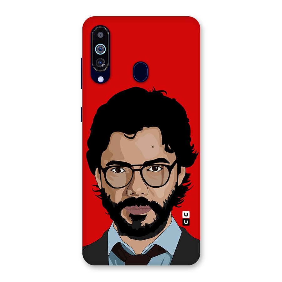 The Professor Illustration Art Back Case for Galaxy A60