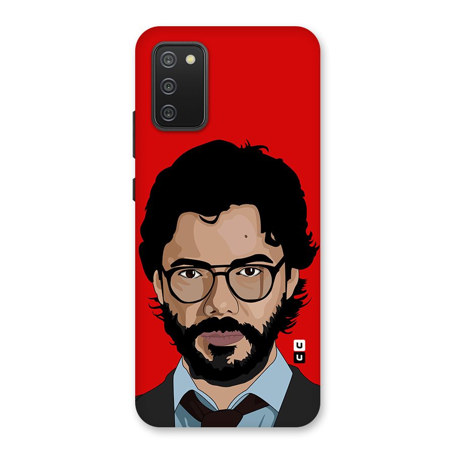 The Professor Illustration Art Back Case for Galaxy F02s