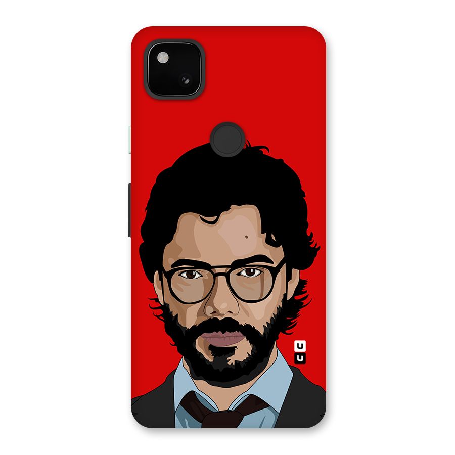 The Professor Illustration Art Back Case for Google Pixel 4a