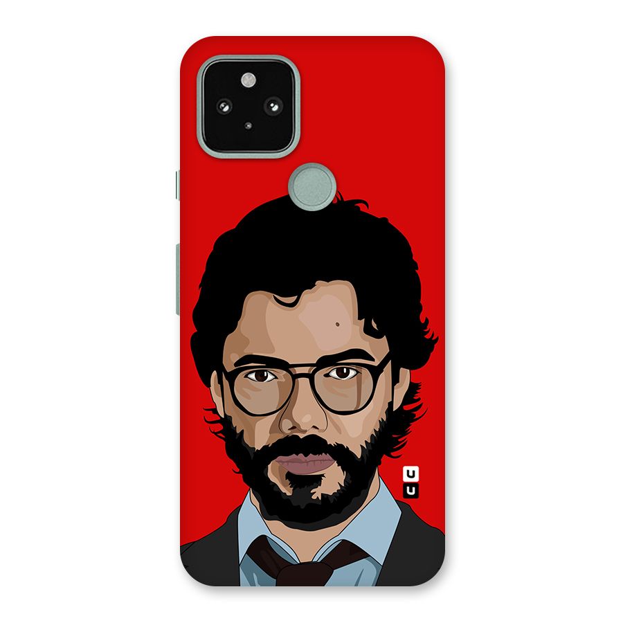 The Professor Illustration Art Back Case for Google Pixel 5