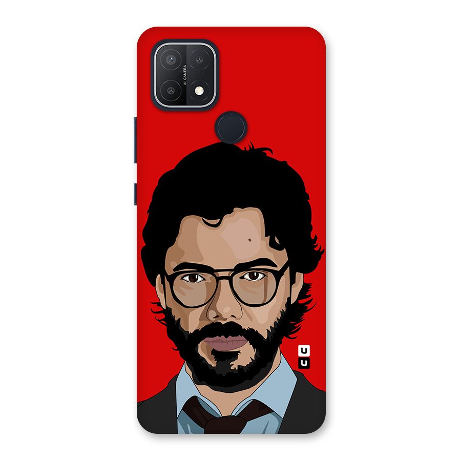 The Professor Illustration Art Back Case for Oppo A15