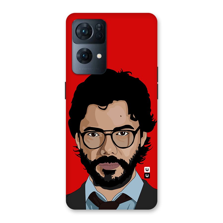 The Professor Illustration Art Back Case for Oppo Reno7 Pro 5G