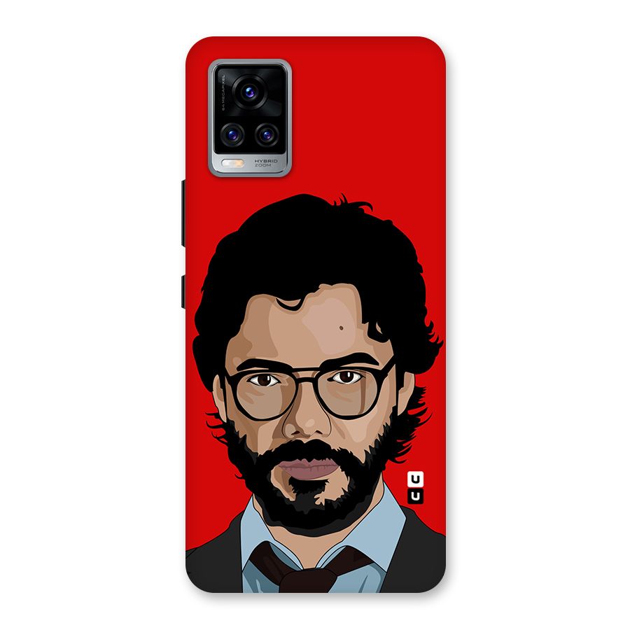 The Professor Illustration Art Back Case for Vivo V20 Pro