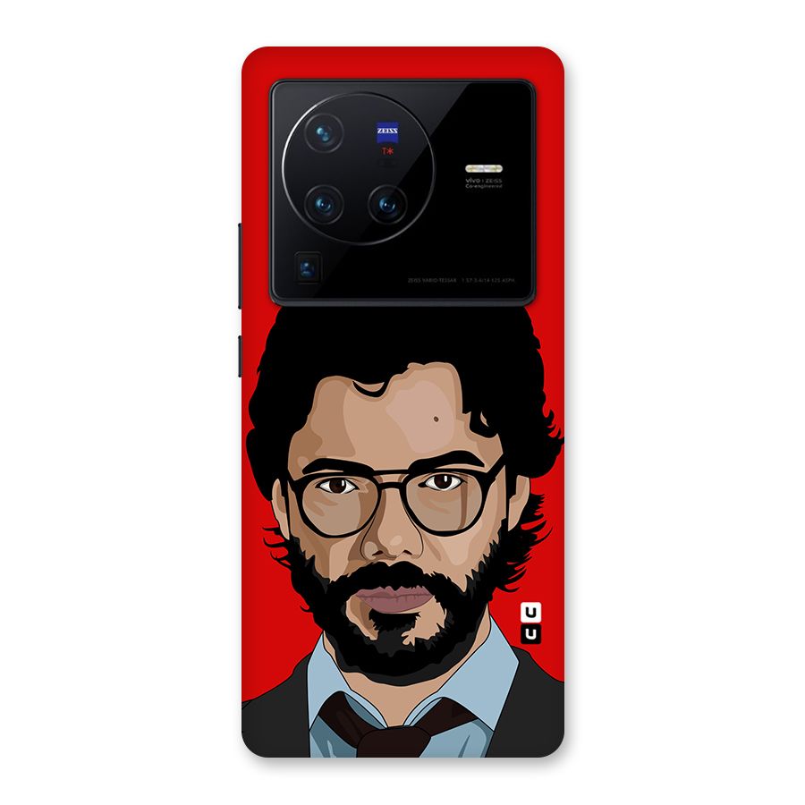 The Professor Illustration Art Back Case for Vivo X80 Pro