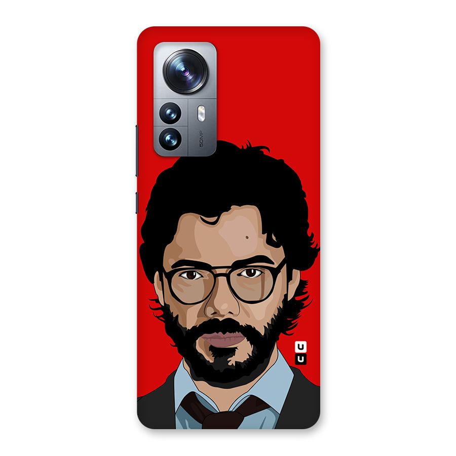 The Professor Illustration Art Back Case for Xiaomi 12 Pro