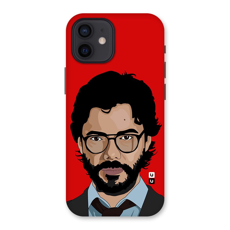 The Professor Illustration Art Back Case for iPhone 12