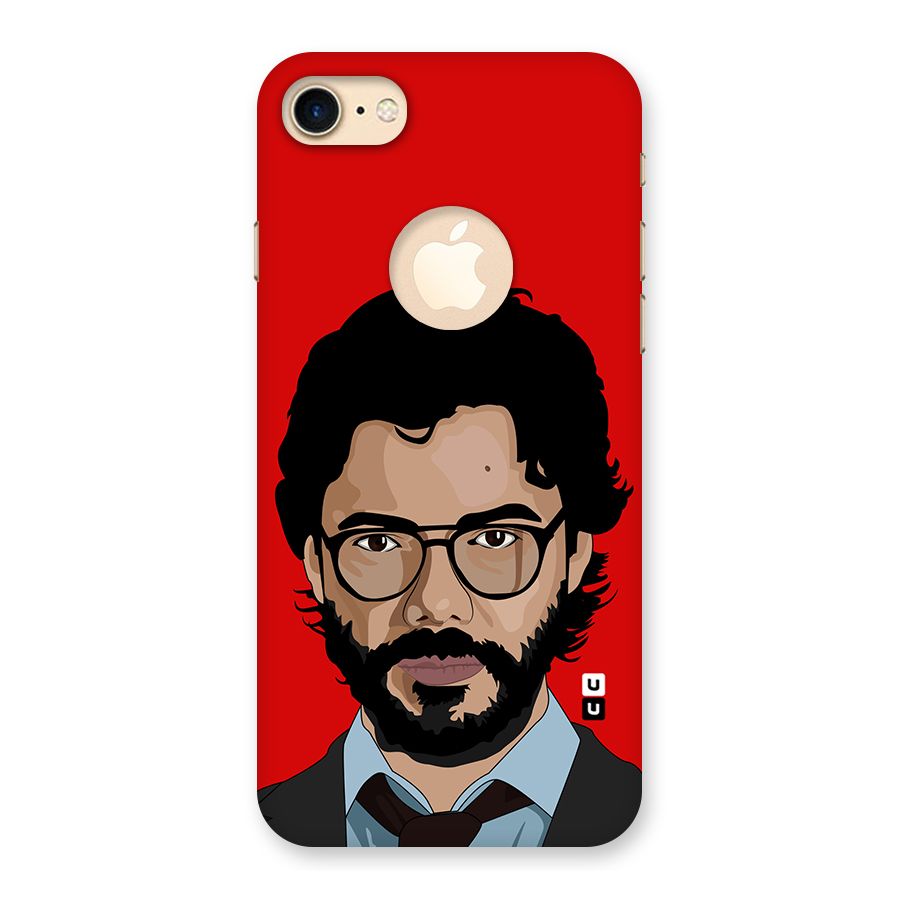 The Professor Illustration Art Back Case for iPhone 7 Logo Cut