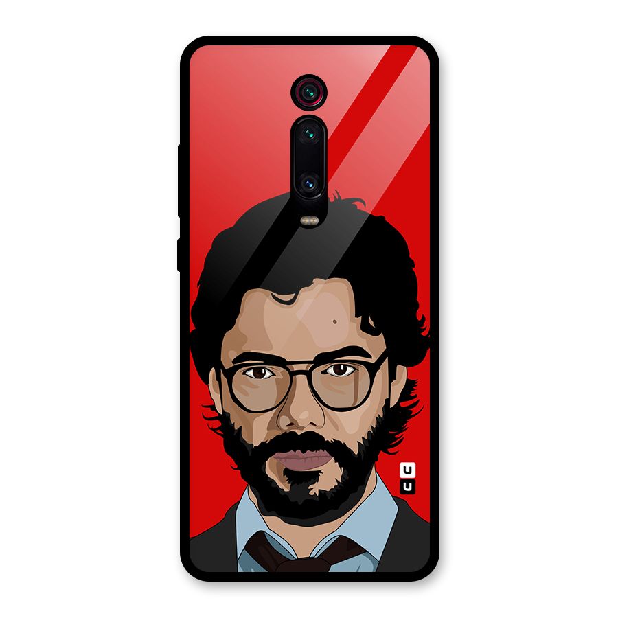 The Professor Illustration Art Glass Back Case for Redmi K20 Pro