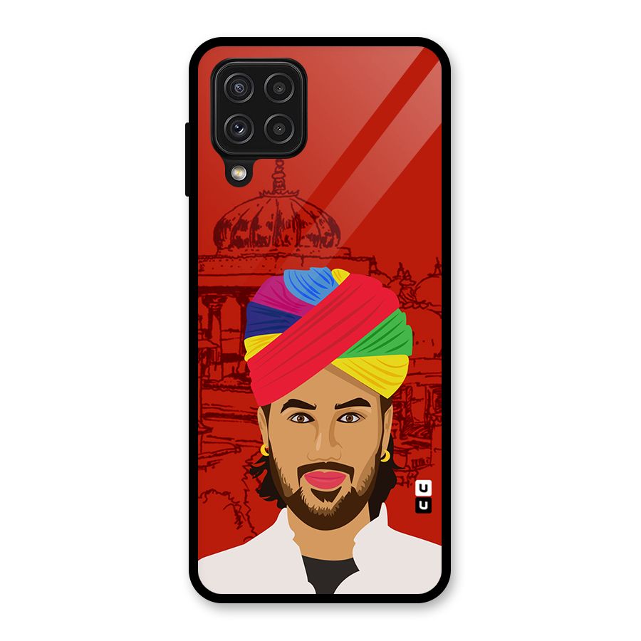 The Rajasthani Chokro Glass Back Case for Galaxy A22 4G