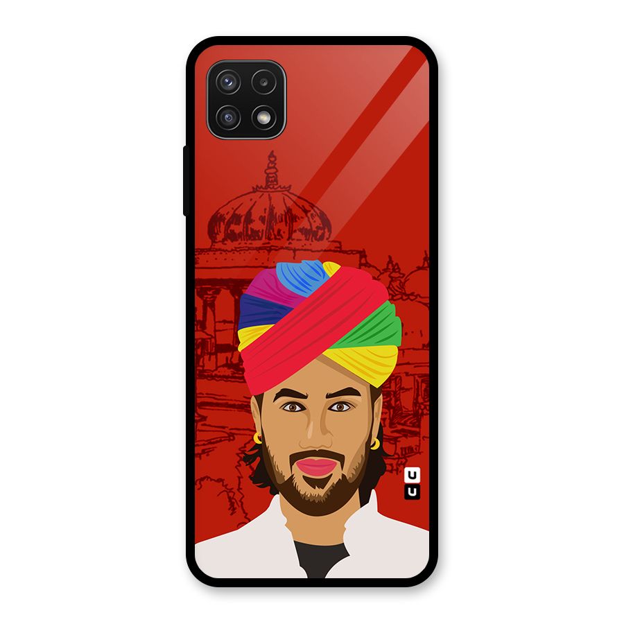 The Rajasthani Chokro Glass Back Case for Galaxy A22 5G