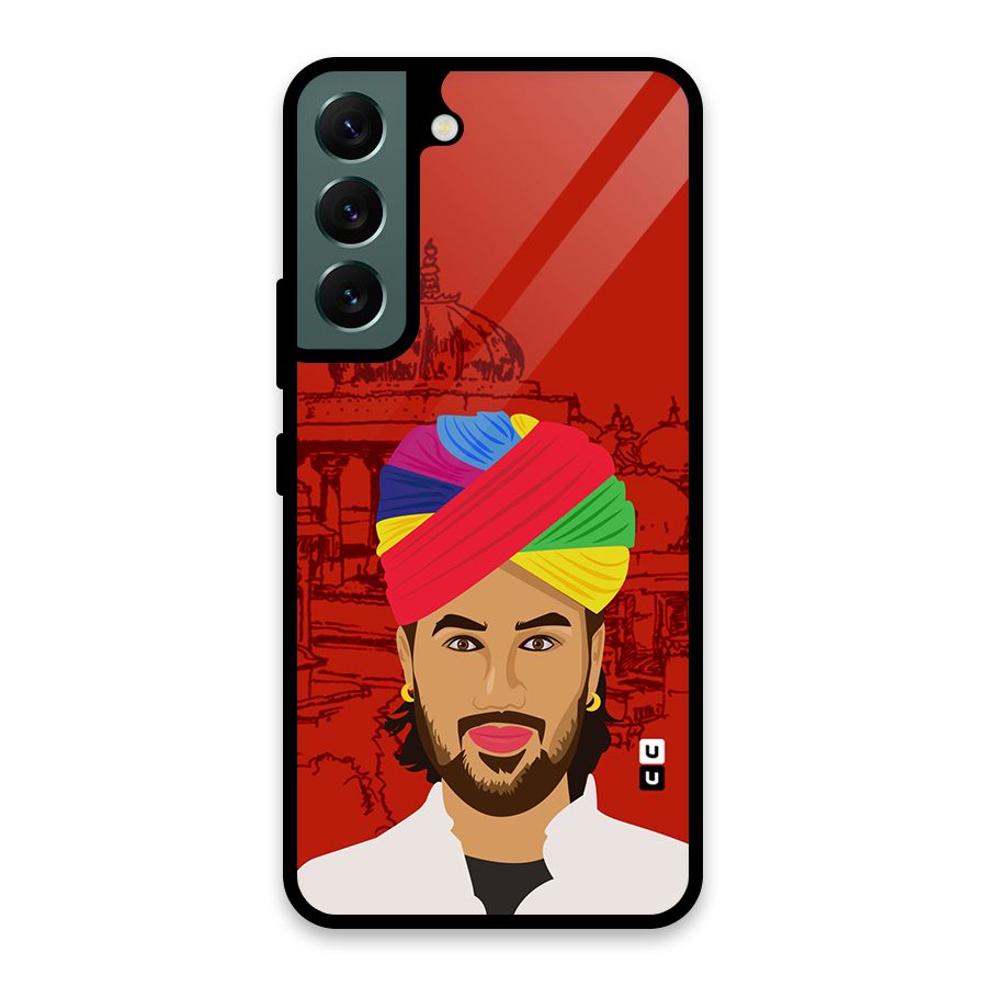 The Rajasthani Chokro Glass Back Case for Galaxy S22 5G