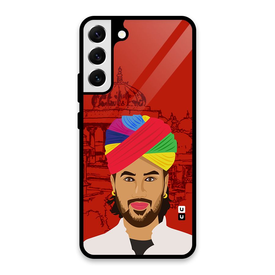 The Rajasthani Chokro Glass Back Case for Galaxy S22 Plus 5G