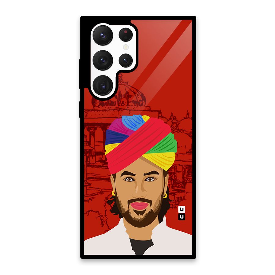 The Rajasthani Chokro Glass Back Case for Galaxy S22 Ultra 5G