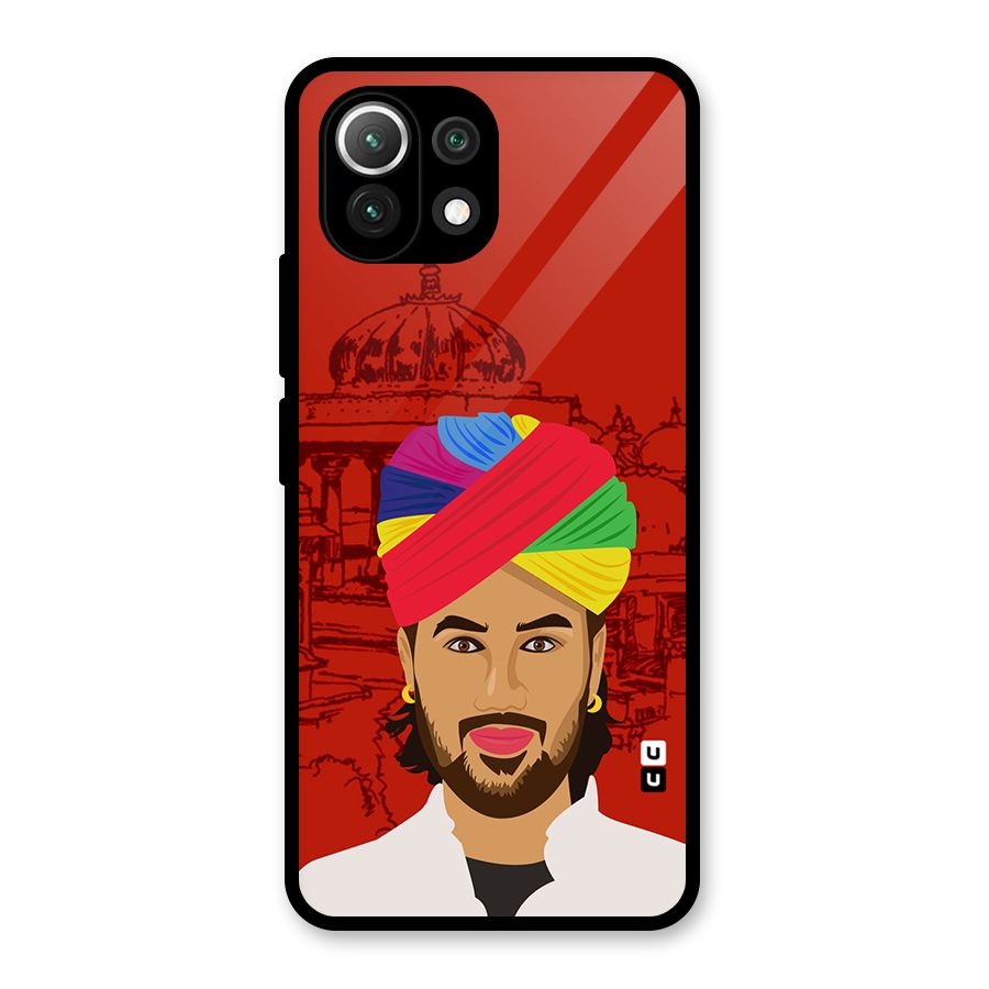 The Rajasthani Chokro Glass Back Case for Mi 11 Lite NE 5G