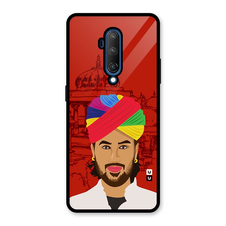 The Rajasthani Chokro Glass Back Case for OnePlus 7T Pro