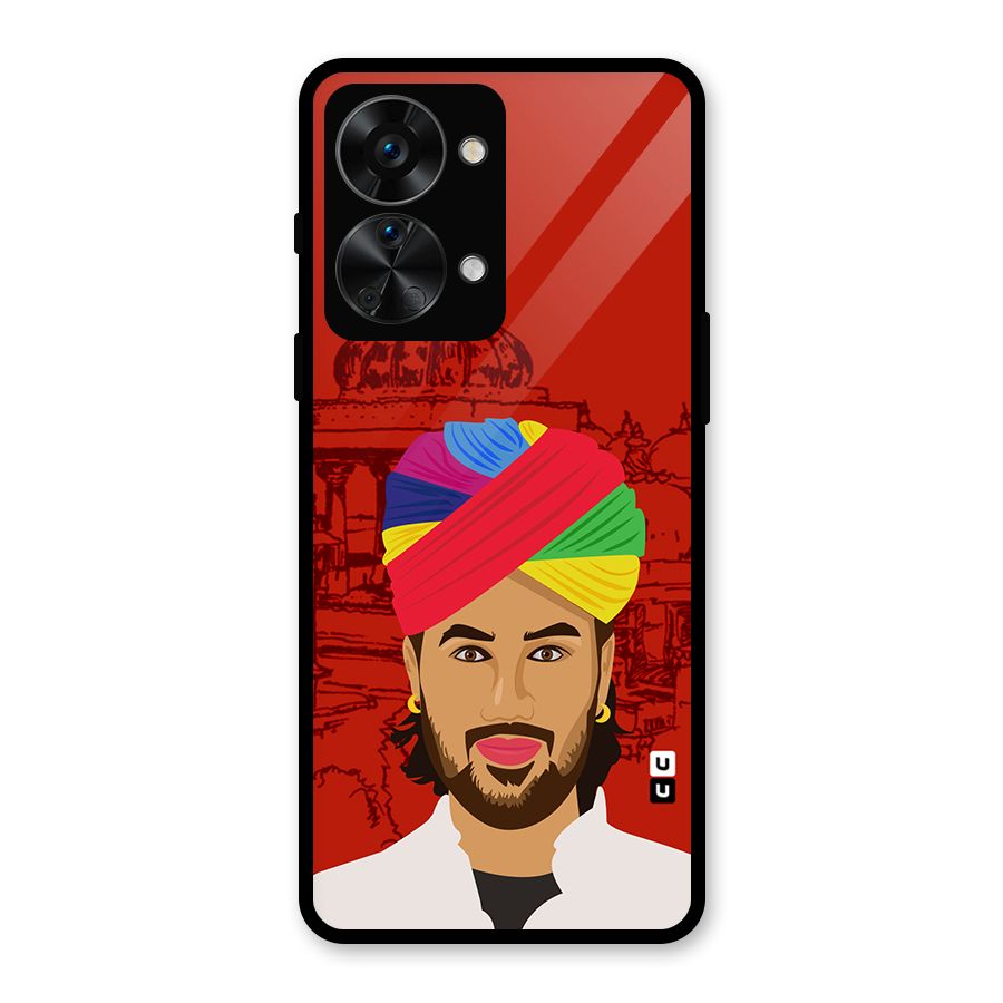 The Rajasthani Chokro Glass Back Case for OnePlus Nord 2T