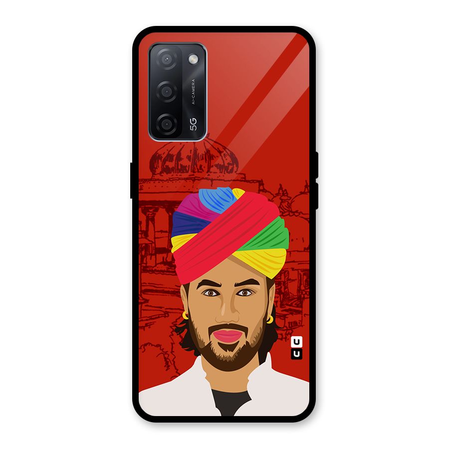 The Rajasthani Chokro Glass Back Case for Oppo A53s 5G