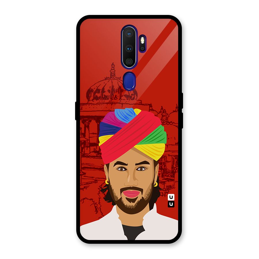 The Rajasthani Chokro Glass Back Case for Oppo A9 (2020)