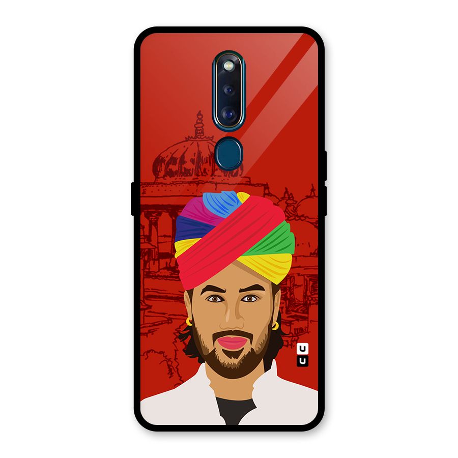 The Rajasthani Chokro Glass Back Case for Oppo F11 Pro