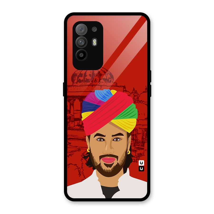 The Rajasthani Chokro Glass Back Case for Oppo F19 Pro Plus 5G