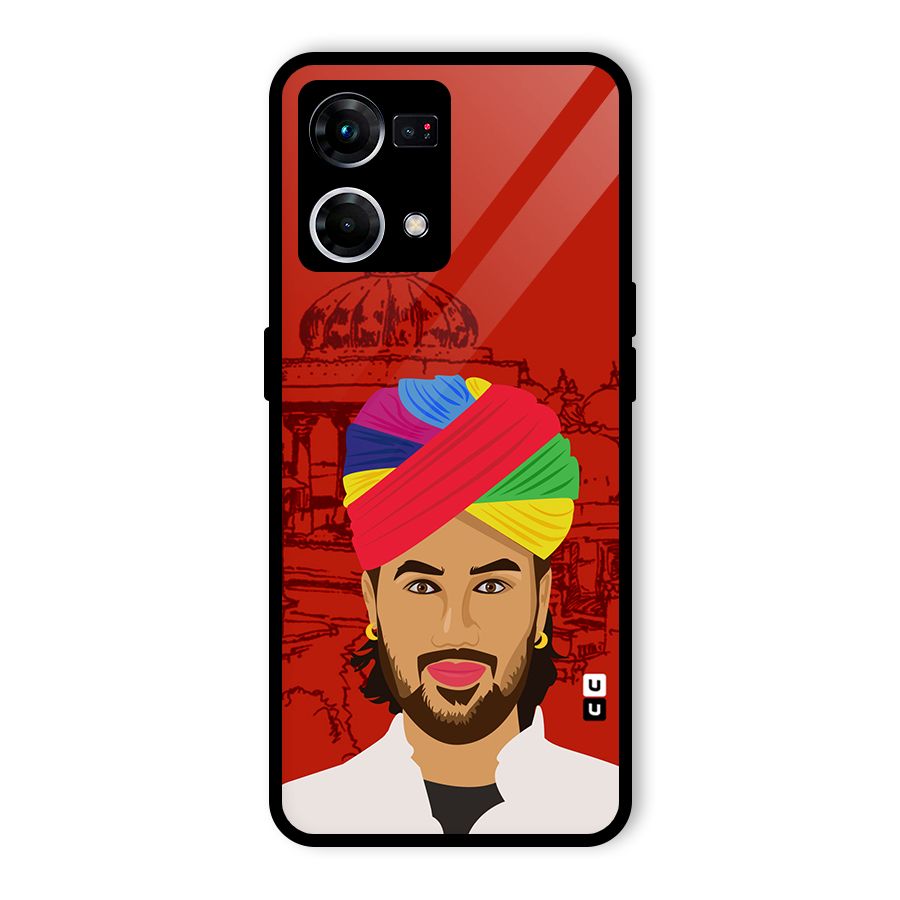 The Rajasthani Chokro Glass Back Case for Oppo F21 Pro 5G