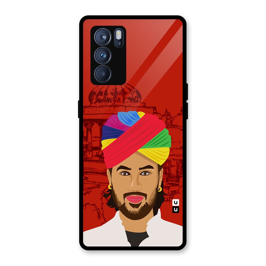 The Rajasthani Chokro Glass Back Case for Oppo Reno6 Pro 5G