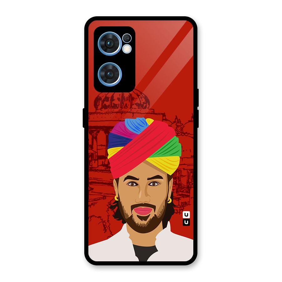 The Rajasthani Chokro Glass Back Case for Oppo Reno7 5G