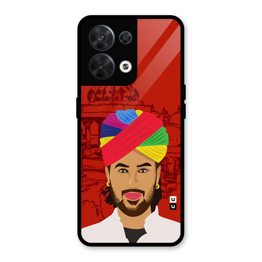The Rajasthani Chokro Glass Back Case for Oppo Reno8 5G