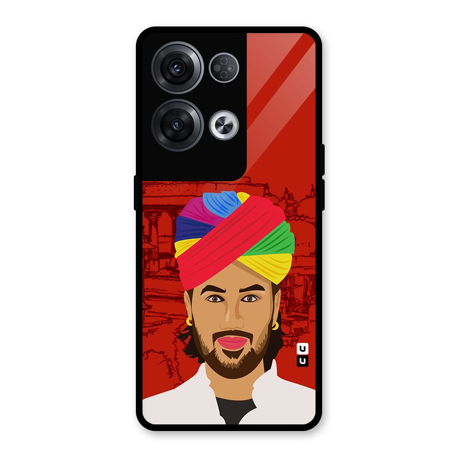 The Rajasthani Chokro Glass Back Case for Oppo Reno8 Pro 5G