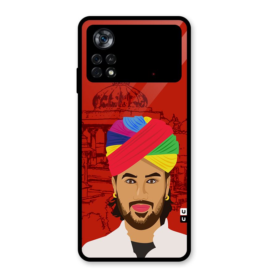 The Rajasthani Chokro Glass Back Case for Poco X4 Pro 5G