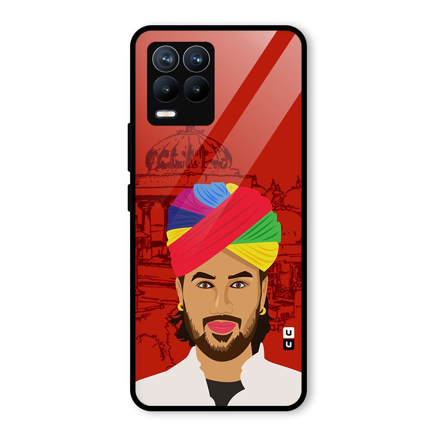 The Rajasthani Chokro Glass Back Case for Realme 8