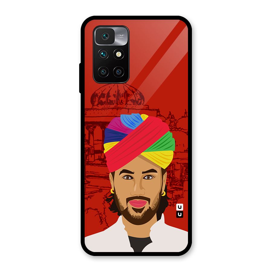 The Rajasthani Chokro Glass Back Case for Redmi 10 Prime